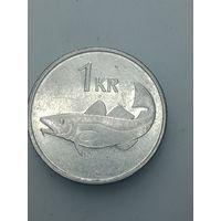 Исландия 1 крона  1996 года .