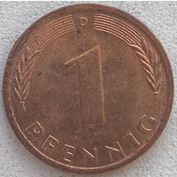 Германия 1 пфенниг 1984 г. D