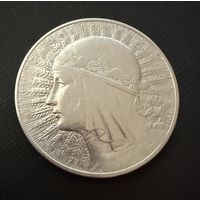 10 злотых 1933 г.  Польша.   Ядвига.  Серебро. ЛЮКС