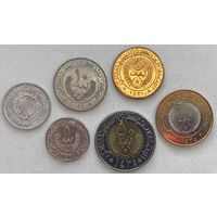 Мавритания 1/5, 1, 5, 10, 20, 50 угий 1973 - 2014 гг. Набор 6 монет