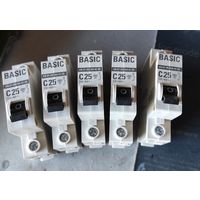 Автомат 4.5кА ВА47-29 1Р 25А С, EKF