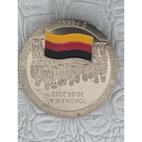 5 francs 2002 congo эмаль