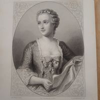 Mme de Pompadour. Гравюра середина 19века Франция Париж Оригинал 27х18см. РАСПРОДАЖА КОЛЛЕКЦИИ.