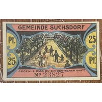 Нотгельд 25 пфеннигов 1921 год. Зуксдорф,. Веймарская республика