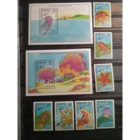 Антигуа и Барбуда 1990 г. Морская фауна.
