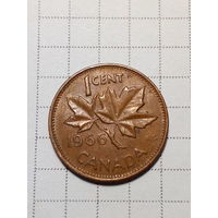 1 цент Канада 1966 год
