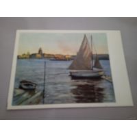 ОТКРЫТКА.КУПРИЯНОВ.М.В.ЛЕНИНГРАД. НЕВА.1959г