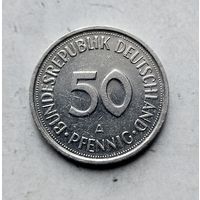50 пфеннигов 1990(A) года ФРГ. Федеративная Республика.