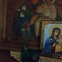 Лебедь стеклянный зеленое стекло неман