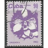 Куба. Цветы. Орхидеи. 1983г. Mi#2813.