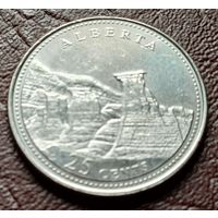 Канада 25 центов, 1992 Альберта     ( 2-1-5 )