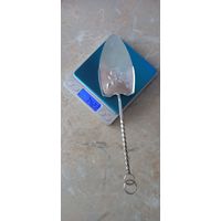 Лопатка для торта "Свадебная" с рубля . Серебро 916пр. 74,22гр