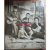 1930-е Музыканты гитара мандолина собачка студийное фото типажи ретро
