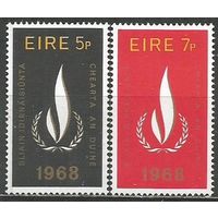 Ирландия. Международный Год по Правам человека. 1968г. Mi#226-27. Серия.