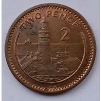 Гибралтар, 2 пенса, 1995 год, VF