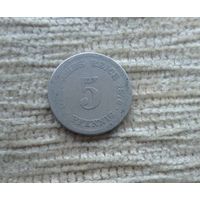 Werty71 Германия 5 пфеннигов 1876
