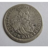6 грошей 1702 Лейпциг Август II Саксонский Моцны