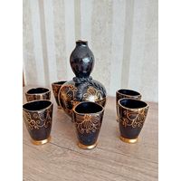 Винтажный набор 70-е г.г. Болгария,фарфор, кобальт, позолота