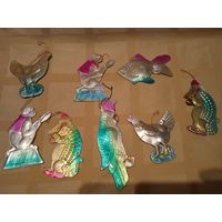 Ёлочные игрушки СССР картонаж поштучно