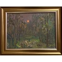 Гомонов В.К "Прыгожая Беларусь", 1992г. Холст , масло. Размер 24х32,5см.