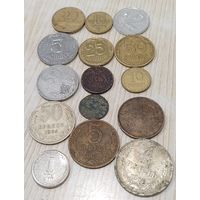 15 разных монет одним лотом. Распродажа личной коллекции
