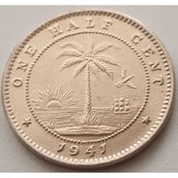 Либерия 1/2 цента 1941 UNC