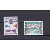 Космос. Союз-Аполлон. Конго. 1974. 2 марки. Michel N 417-418 (6.5 е)