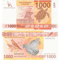 Французские Тихоокеанские территории 1000 франков образца 2014 года UNC p6(3)