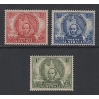 Австралия 1946* 100 летие экспедиции Митчела серия 3 марки SG#216-218
