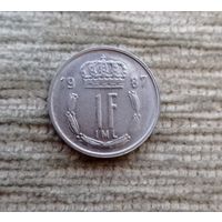 Werty71 Люксембург 1 франк 1987