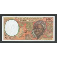 Центральноафриканские штаты Экваториальная Гвинея 2000 франков 1994 года. Тип Р-503N. Состояние UNC-