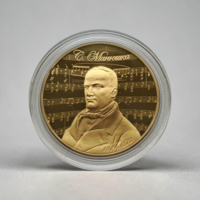 Новинка! Станислав Монюшко. 200 лет, 1 рубль 2019, CuNi #BelCoinArt позолота