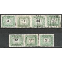 Венгрия. 50 лет доплатным маркам страны. 1953г. 7 марок.