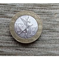 Werty71 Франция 10 Франков 1988 биметалл Ангел Дух Свободы