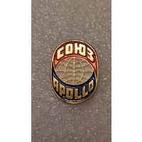 Знак значек Союз-Аполлон Космос,200 лотов с 1 рубля!!!