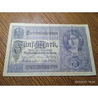 Германия 5 марок 1917
