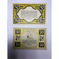Нотгельды 50-50 пфеннигов (Германия Веймарская республика). -2612