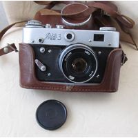 Все лоты с рубля.Фотоаппарат ФЭД 3 с объективом И-61
