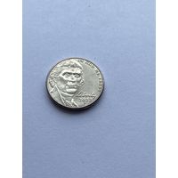 5 центов 2022 P, США.