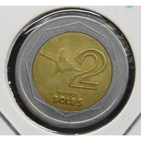 Перу 2 новых соля 1995 г