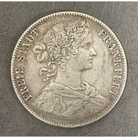 Монета 1 союзный талер 1860 год Германские государства Франкфурт