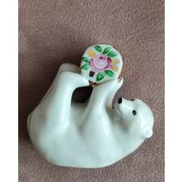 Цирковой мишка. Дулево. ЛЮКС! Не каждый медведь в СССР был отмечен ЗНАКОМ КАЧЕСТВА! Достойное пополнение вашей коллекции! ХОТИТЕ ДЕШЕВЛЕ - ЗВОНИТЕ!