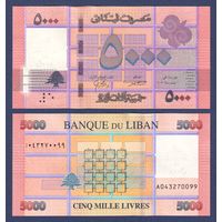 Ливан, 5000 ливров 2021 г, P-91c, UNC