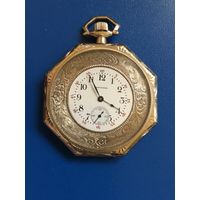 Часы WALTHAM, 14К, редкая красота