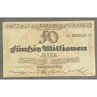 Банкнота 50 миллионов марок 1923 год. Пфальц. Веймарская республика.