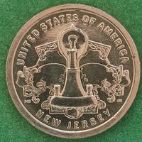 США 1 доллар 2019 Американские инновации Лампа Эдисона Нью-Джерси