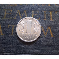 1 пфенниг 1988 (A) Германия ГДР #18 AU