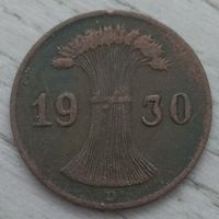 1 рейхспфенниг 1930 D