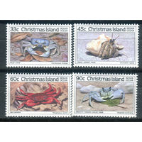 Рождественские острова (о-в Рождества) - 1985г. - крабы - 4 марки - полная серия, MNH [Mi 203-206]. #4-B6-Z-1-1