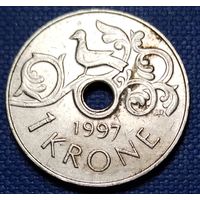 Норвегия 1 крона 1997 г.